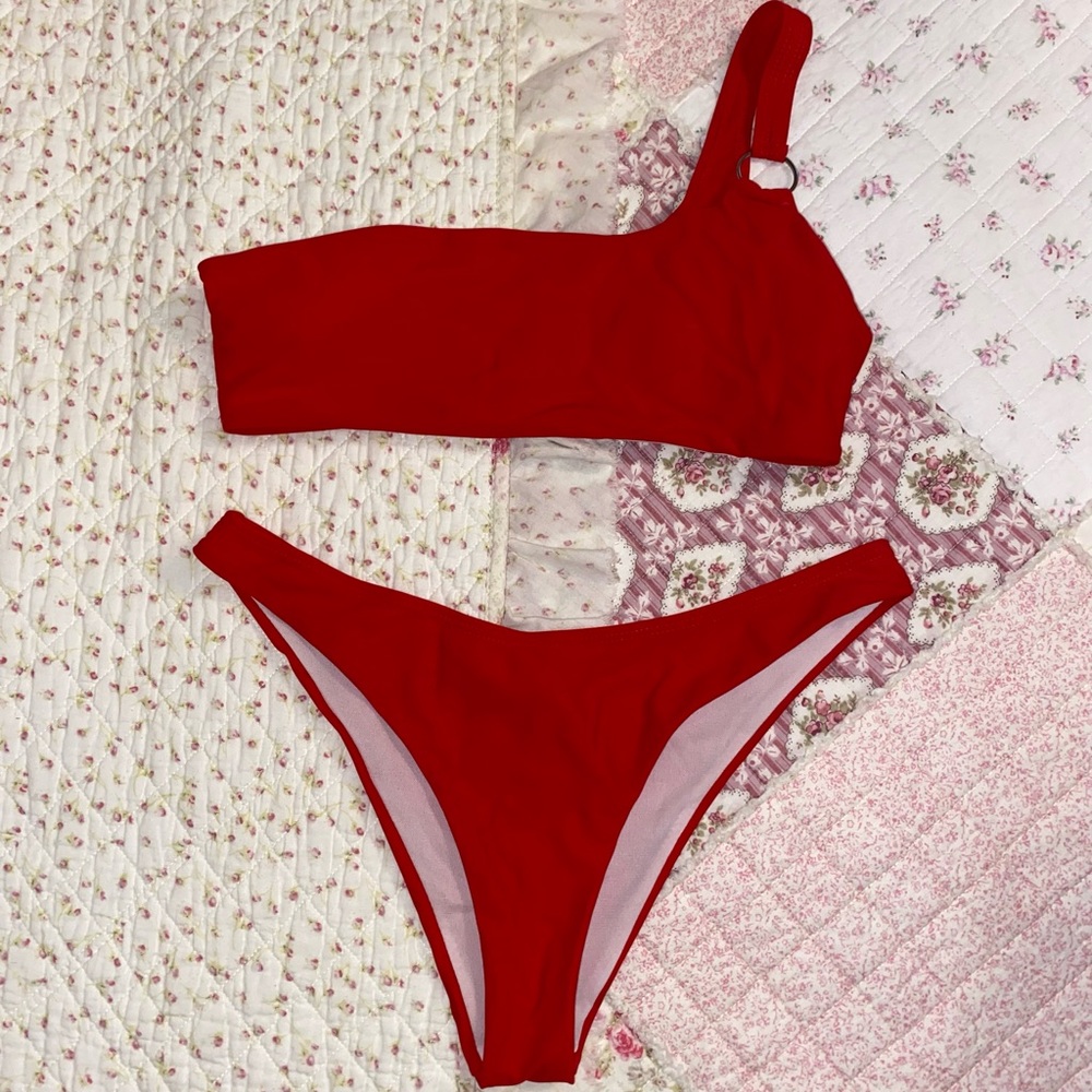 Red Shein Swimsuit